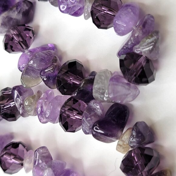 Amethyst hued Chip Light Earrings - Picture 3 of 6